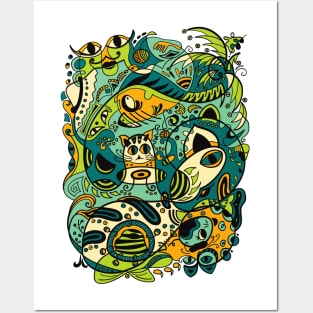 CAT -  12 Zodiac Animals Posters and Art